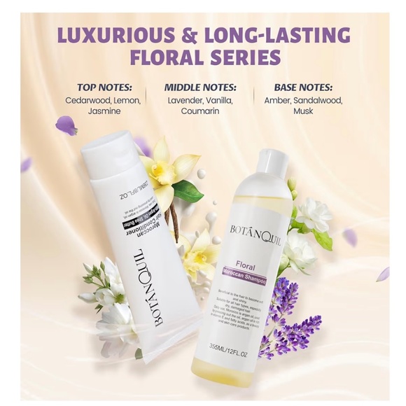 Moroccan Shampoo and Conditioner Set - Floral Scent - Picture 6 of 8